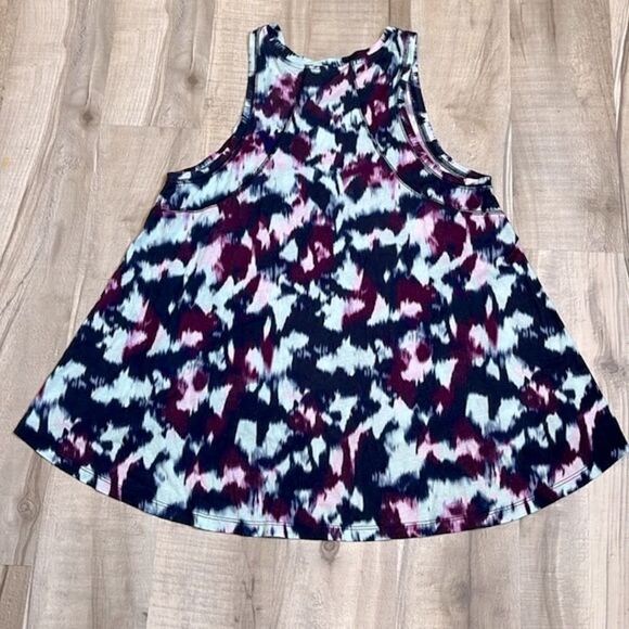 Sweaty Betty Easy Peazy Tank sustainable vest blue flow print tunic sz medium - Picture 5 of 10